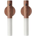 2 pièces veilleuse a capteur de mouvement led lumière de capteur de bâton de bois usb rechargeable smart ... 2 pièces veilleuse a capteur de mouvement led lumière de capteur de bâton de bois usb rechargeable smart ...