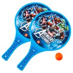 2 raquettes de plage - avengers - balle orange