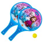 2 raquettes de plage - la reine des neiges - balle jaune