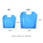 2 sacs d'eau d'extrieur 5l 10l, conteneur d'eau pliable portable seau d'eau pliant camping pique - nique ...