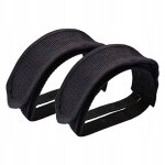 2 sangles de pédales de vélo noires 2 sangles de pédales de vélo noires