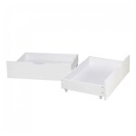 2 tiroirs de rangement blanc roulettes pour lit gigogne 2 tiroirs de rangement blanc roulettes pour lit gigogne