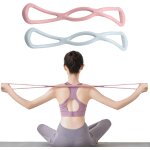 2 x 8 - shape elastic sport squats elastic band for bodybuilding muscle training expander resistance ...