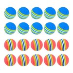 20 pices balles de golf mousse souple balles de golf de jardin pratique des balles de golf eponge arc ...