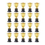 20 pices mini trophes de tasses en plastique d'or pour les enfants de fte d'apprentissage prcoce ...