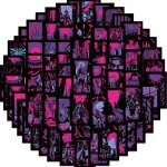 200 autocollants de carte de tarot de style punk cool, aesthetic couleurs stickers, impermable vinyle ...