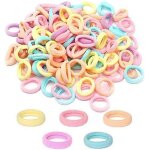 200 elastiques a cheveux pour enfants, 3cm femme elastique liens de cheveux fille bande elastique cheveux ...