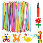 200pcs ballons de modlisation avec pompe - ballons de baudruche a modeler multicolores magiques ballons ...