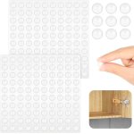 200pcs tampon amortisseur meubles, 8x3 mm autocollant transparente pieds, silicone tampon amortisseur ...