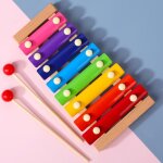 2021 nouveau jouet montessori xylophone en bois huit notes, jouets educatif musical drle pour enfants ...