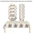 2025 decorations miniso cartoon labu party vaisselle fournitures de fete d'anniversaire pour enfants ...