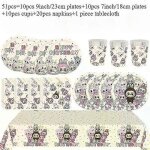 2025 decorations miniso cartoon labu party vaisselle fournitures de fete d'anniversaire pour enfants ...