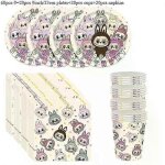 2025 decorations miniso cartoon labu party vaisselle fournitures de fete d'anniversaire pour enfants ...