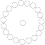 20pcs accessoires anneau de sucette, doux bb porte - sucette anneaux sucette joints toriquest(transparent) ...