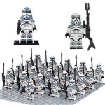 21 pices star war mini figurine action clone de l'ancienne rpublique storm soldier bloc de construction ...