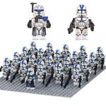 21 pices star war mini figurine action jessy soldat de choc de la 501e lgion bloc de construction jouet ...