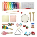 21pcs percussion xylophone set kid baby toddler musical instrument toys band