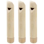 (23 x 2, 8 cm - comme illustr) lot de 3 sifflets en bois pour enfants, jouets ducatifs, fltes en bois ...