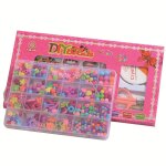 24 grille enfants perl� couleur bo�te jouet bricolage a la main filles collier bracelet perles jouets ...