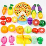 24 pcs / ensemble en plastique fruits l�gumes cuisine de coupe jouets enfants d�veloppement pr�coce et ...