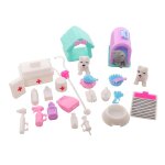 26pcs baby house and lele barbie accessoires d'apprentissage pour b�b� mini ordinateur portable jouets ...