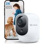 2k wireless pan / tilt wifi surveillance camera with 5200 mah battery for baby / pets / home security, ...