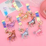 2pcs acrylique color zodiaque boeuf porte - cls poupe machine pendentif voiture porte - cls sac petit ...