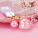 2pcs acrylique dauphin mickey porte - cls sac pendentif poupe machine poupe voiture porte - cls