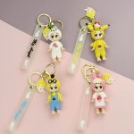 2pcs ange bébé poupée porte - clés pendentif silicone copines clé de voiture 2pcs ange bébé poupée porte - clés pendentif silicone copines clé de voiture