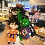 2pcs anime dragon ball poupe voiture porte - cls pendentif hommes et femmes sac pendentif