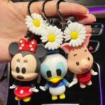 2pcs anime poupe minnie mickey porte - cls hommes et femmes voiture pendentif sac sac pendentif