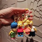 2pcs anime poupée simpsons porte - clés pendentif couple sac pendentif voiture porte - clés 2pcs anime poupée simpsons porte - clés pendentif couple sac pendentif voiture porte - clés