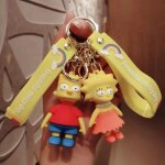 2pcs anime poupée simpsons porte - clés pendentif couple sac pendentif voiture porte - clés 2pcs anime poupée simpsons porte - clés pendentif couple sac pendentif voiture porte - clés