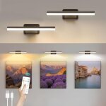 2pcs applique murale pour tableaux, 4500mah lampe led sans fil pour cible de fl�chettes, eclairage tableau ...