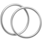 2pcs baby slings rings cotton wrap ring accessory rings aluminum baby carrier ring for infant breathable ...