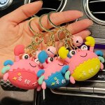 2pcs crabe riche homme porte - cls poupe poupe amour couple voiture sac pendentif
