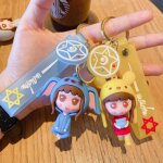 2pcs cross - dressing stitch fille porte - cls pikachu ours poupe copines voiture porte - cls