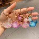 2pcs dauphin pendentif poupe voiture porte - cls sac pour femme