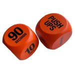 2pcs exercise dice - jeu de d�s d'entra�nement pour cardio, cours d'exercice - routine d'entra�nement ...