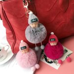 2pcs hommes et femmes sac pendentif bonnet de laine sommeil rve poupe boule de cheveux cadeau de promotion ...