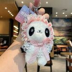 2pcs lolita panda poupe porte - cls peluche poupe poupe cl pendentif cartable pendentif