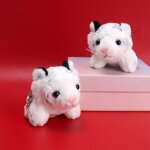 2pcs mascotte du zodiaque tigre en peluche poupe porte - cls porte - cls sac pendentif