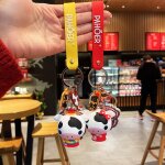 2pcs pahoer zodiaque boeuf porte - cls vache poupe voiture pendentif anne du boeuf