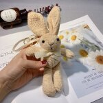 2pcs peluche lapin porte - clés poupée sac pendentif arc poupée cartable femmes 2pcs peluche lapin porte - clés poupée sac pendentif arc poupée cartable femmes
