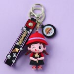 2pcs petit chapeau de paille garon fille porte - cls de voiture couple porte - cls sac pendentif poupe ...