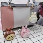 2pcs pincez et appelez la cloche chinchilla porte - cls poupe pendentif voiture cl couple sac