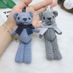 2pcs plaid ours pendentif sac pendentif joint ours porte - cl�s poup�e voiture porte - cl�s