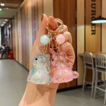 2pcs porte - cls fantaisie licorne arc - en - ciel poney poupe pendentif breloque pour sac de voiture ...