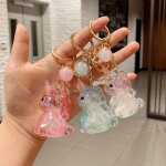 2pcs porte - cls fantaisie licorne arc - en - ciel poney poupe pendentif breloque pour sac de voiture ...