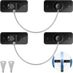 2pcs securite fenetre enfant avec cls, bloque fenetre securite enfant, protection fenetre enfant avec ...